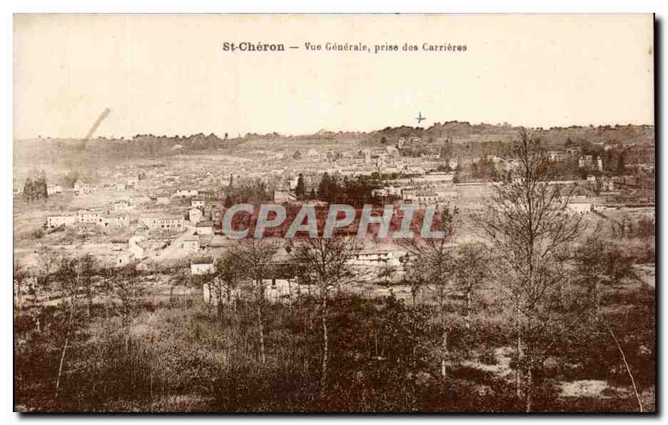 CPA St Cheron Vue Generale Prise des Carrieres
