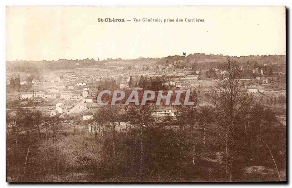 CPA St Cheron Vue Generale Prise des Carrieres