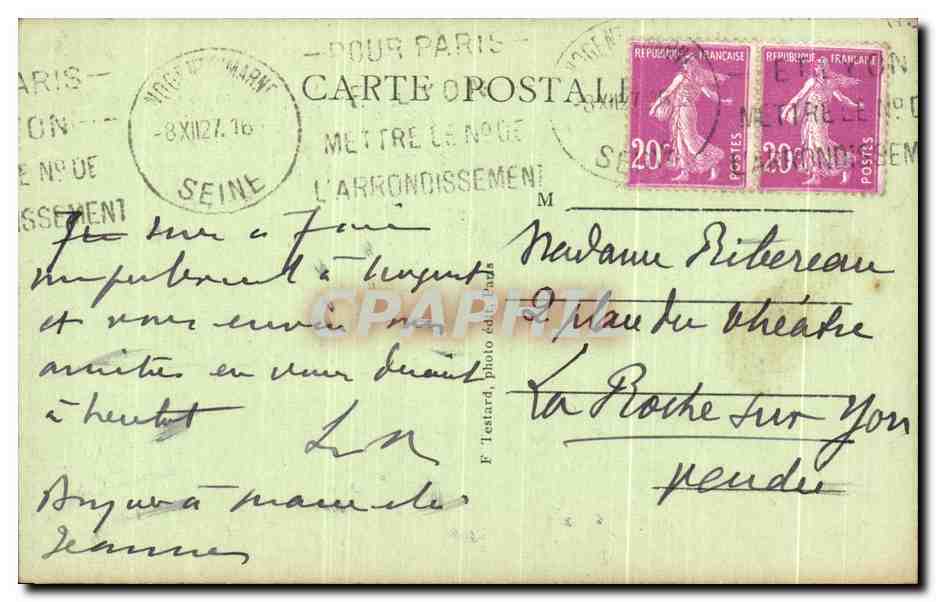 Nogent-sur-Marne — Monumento ai Caduti — 487 — Verso