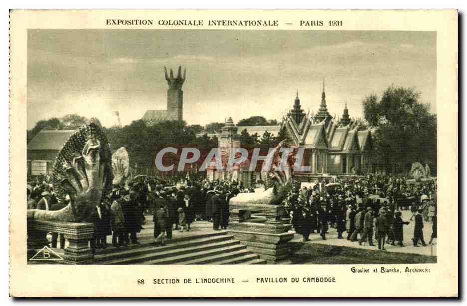 CPA Exposition Colonianle Internationale Paris 1931 Section De L'Indochine Pavillon Du Cambodge 