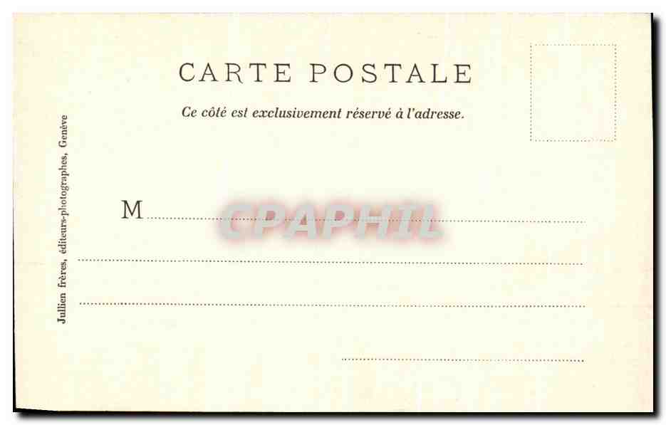CPA Chambery Cour de la Maison des Lambert Passage H Murger — Rückseite