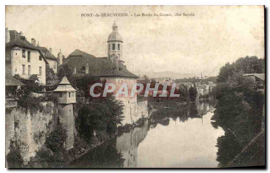 CPA Pont de Beauvoisin Les Bords du Guiers cote Savoie