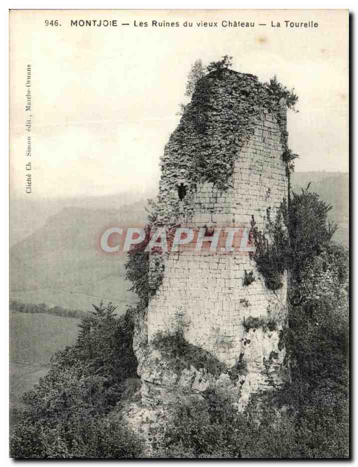 CPA Montjoie Les Ruines du Vieux Chateau La Tourelle