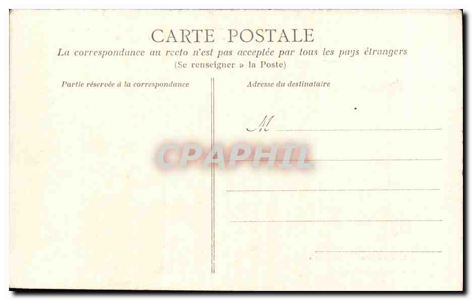 NANTES — Manifestations du 22 février 1906 à l'occasion des Inventaires — Tréliotype Jugas et Cie, Nantes — Verso