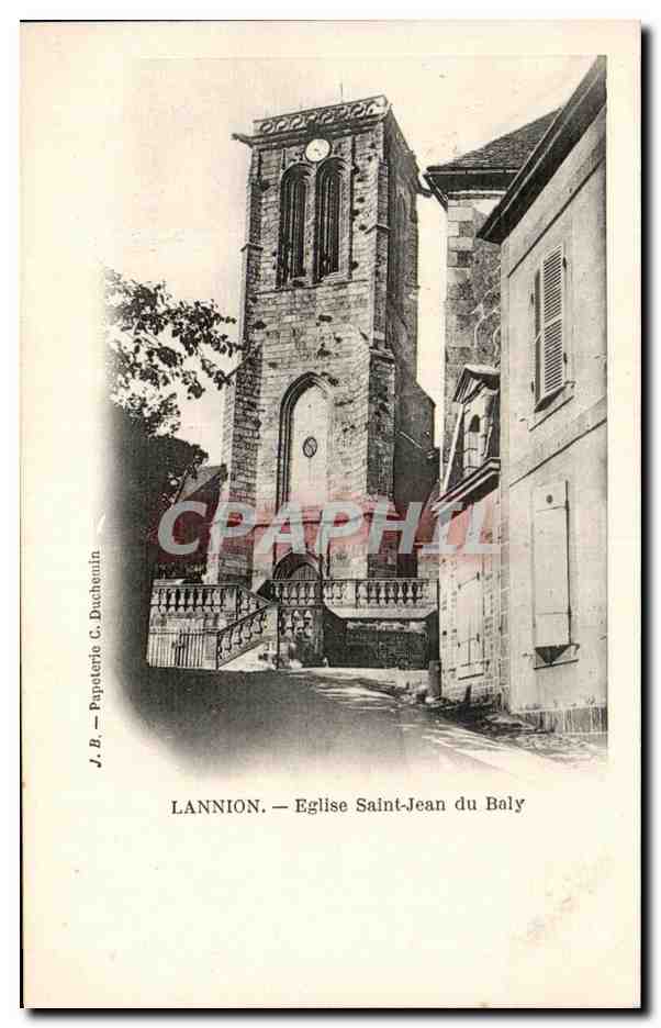 Lannion — Église Saint-Jean du Baly — Papeterie C. Duchemin