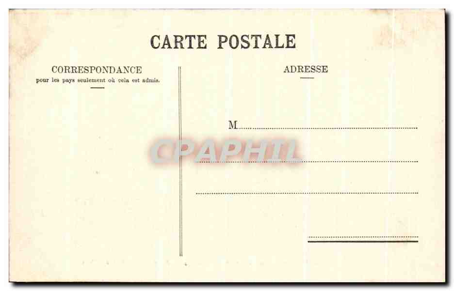 CPA Le Place de lens en 1850 Eglise des Antonins Hotel de Ville — Rückseite
