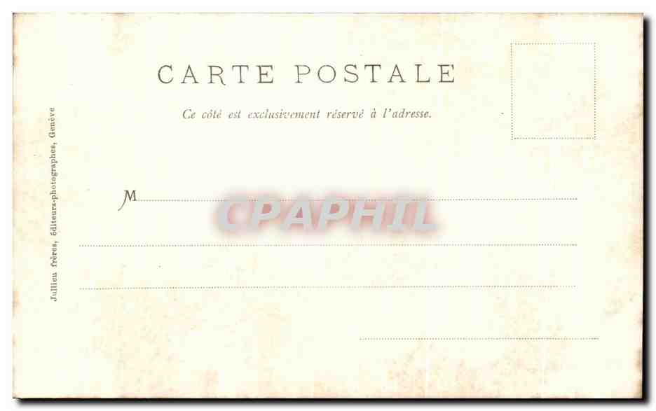 CPA Chambery Faubourg Mache Une vieille maison — Rückseite