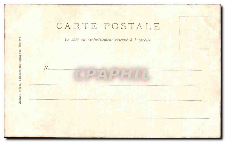 CPA Chambery Fg Mache Christ en bois erige apres un incendie — Rückseite