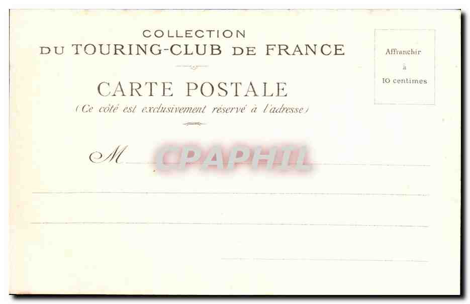 CPA Puy De Dome Chateau de Pontgibaud — Rückseite