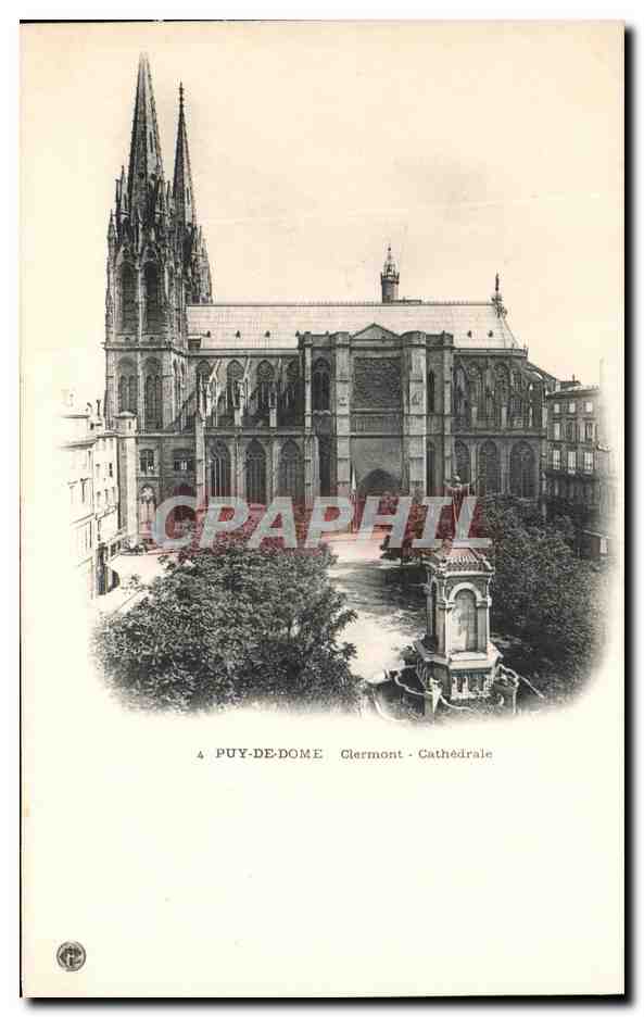 CPA Puy De Dome Clermont Cathedrale Collection du Touring Club de France 