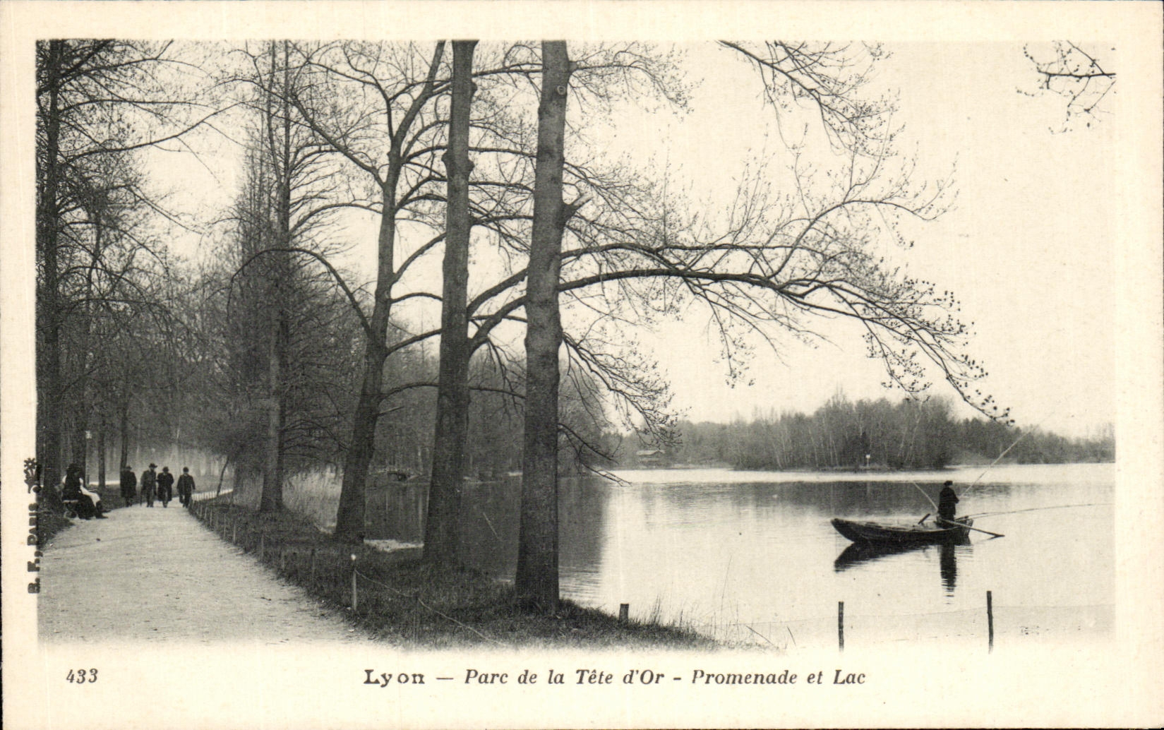 Lyon — Parc de la Tête d'Or — Promenade et Lac — B. F. Paris n°433
