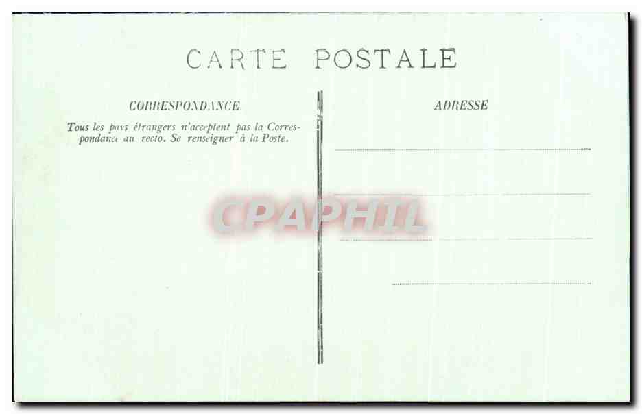 CPA Lyon la Rue de la Republique Tramway Voiture a ane — Rückseite
