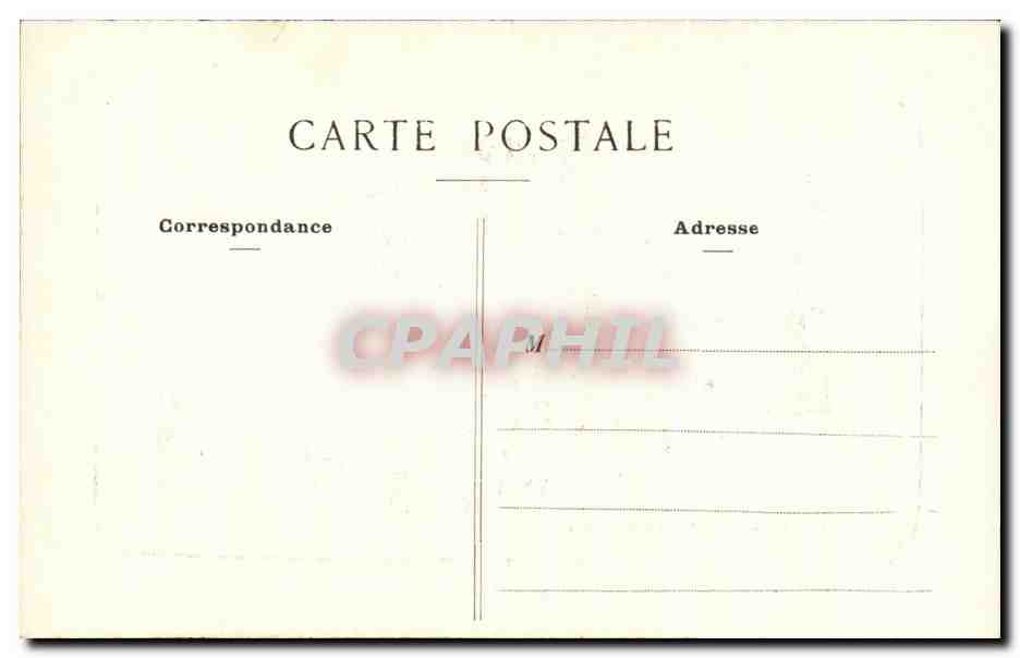 CPA Le Bois Maison du Garde et Statue Dinot — Rückseite