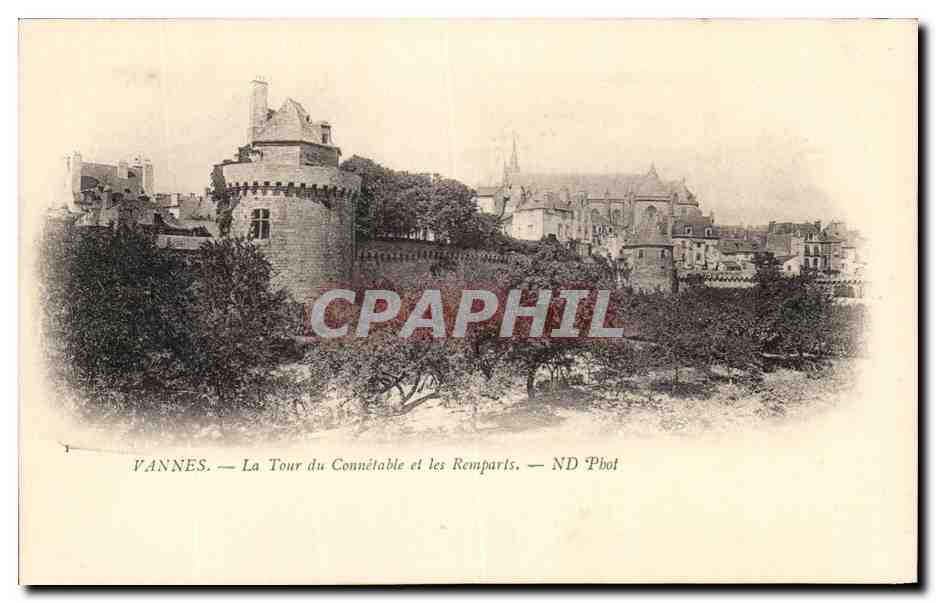 CPA Vannes La Tour du Connetable et les Remparts