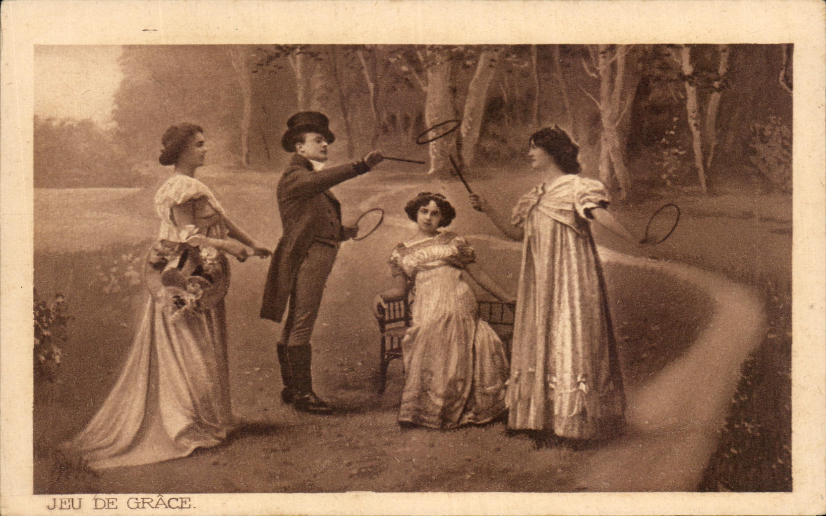 CPA Jeu De Grace