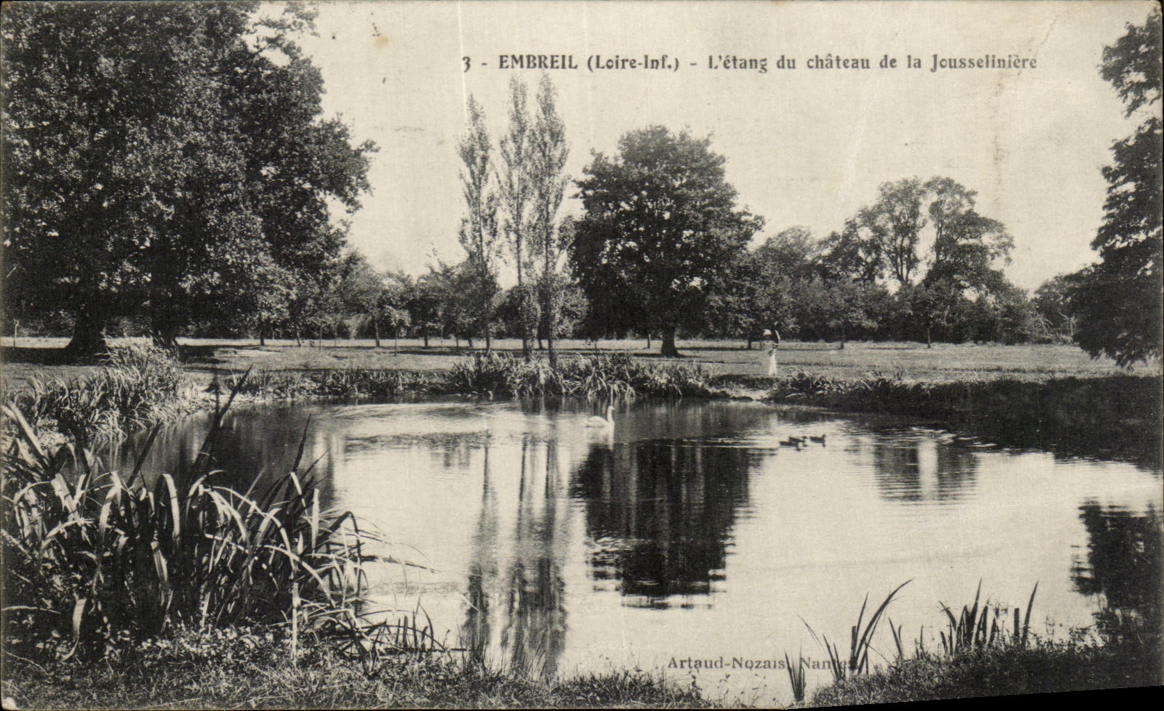CPA Embreil l'etang du chateau de la Jousseliniere
