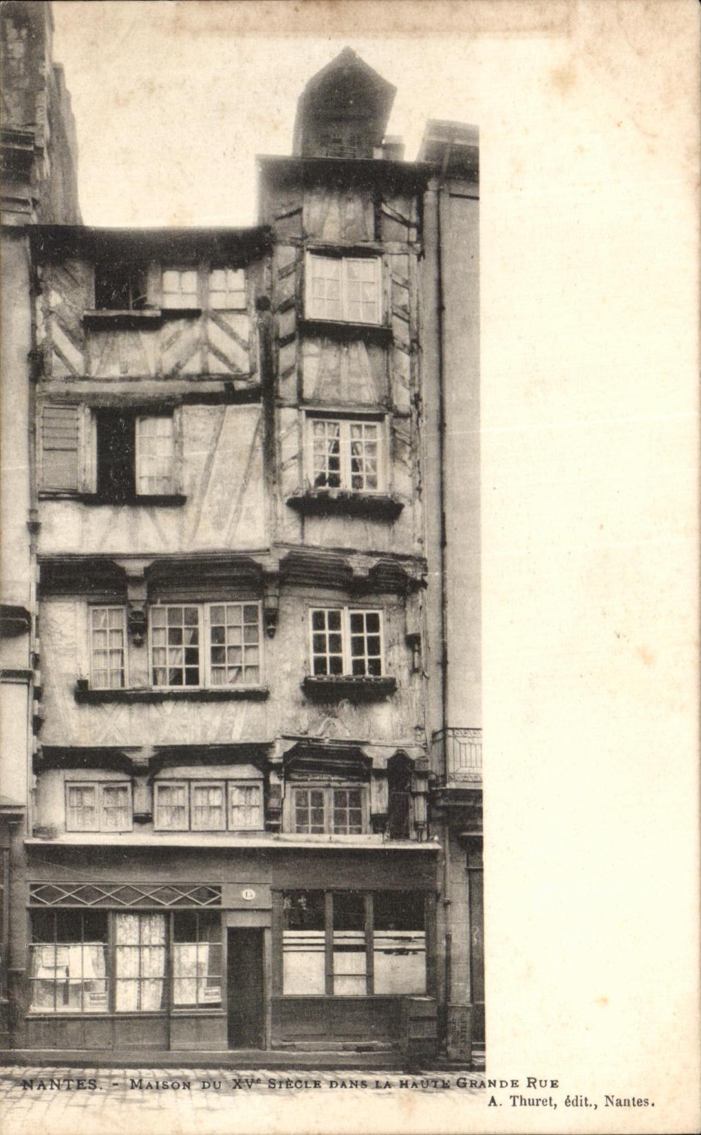 CPA Nantes Maison dans la haute grande rue 