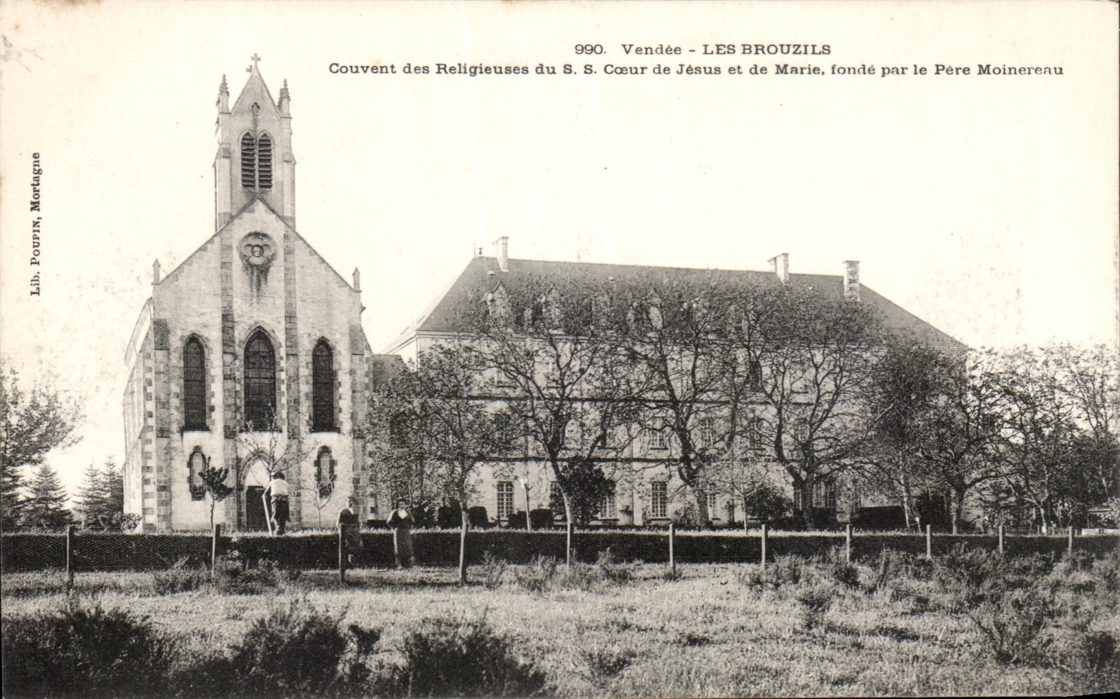 CPA Les Brouzils Couvent des Religieuses du Coeurs de Jesus et de Marie 