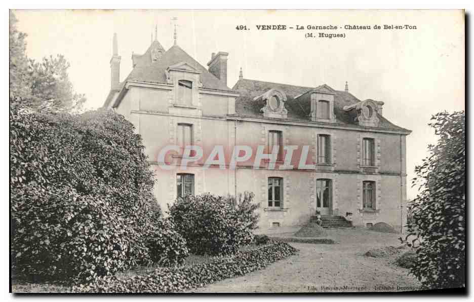 CPA Vendee la garnache chateau de Bel en Ton 