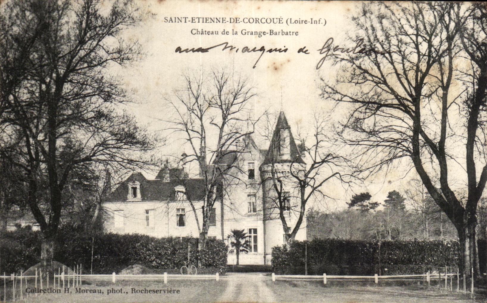 CPA Saint Etienne De Corcoue Chateau de la Grange Barbatre