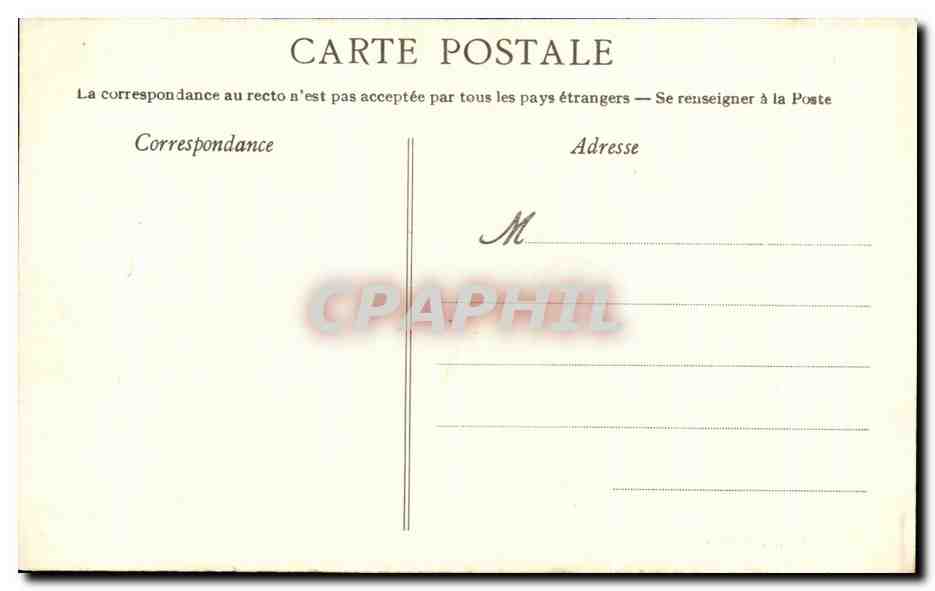 CPA Les Moutiers Les Mauxfaits Chateau de la Bigeoire — Back