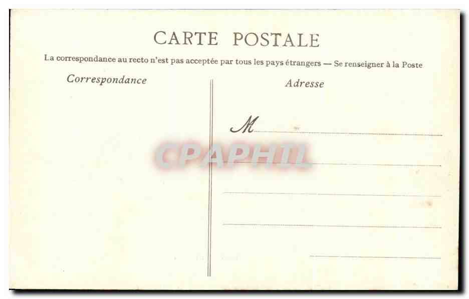 CPA Le Champ Saint Pere Chateau de la Gaudiniere pecheur — Back