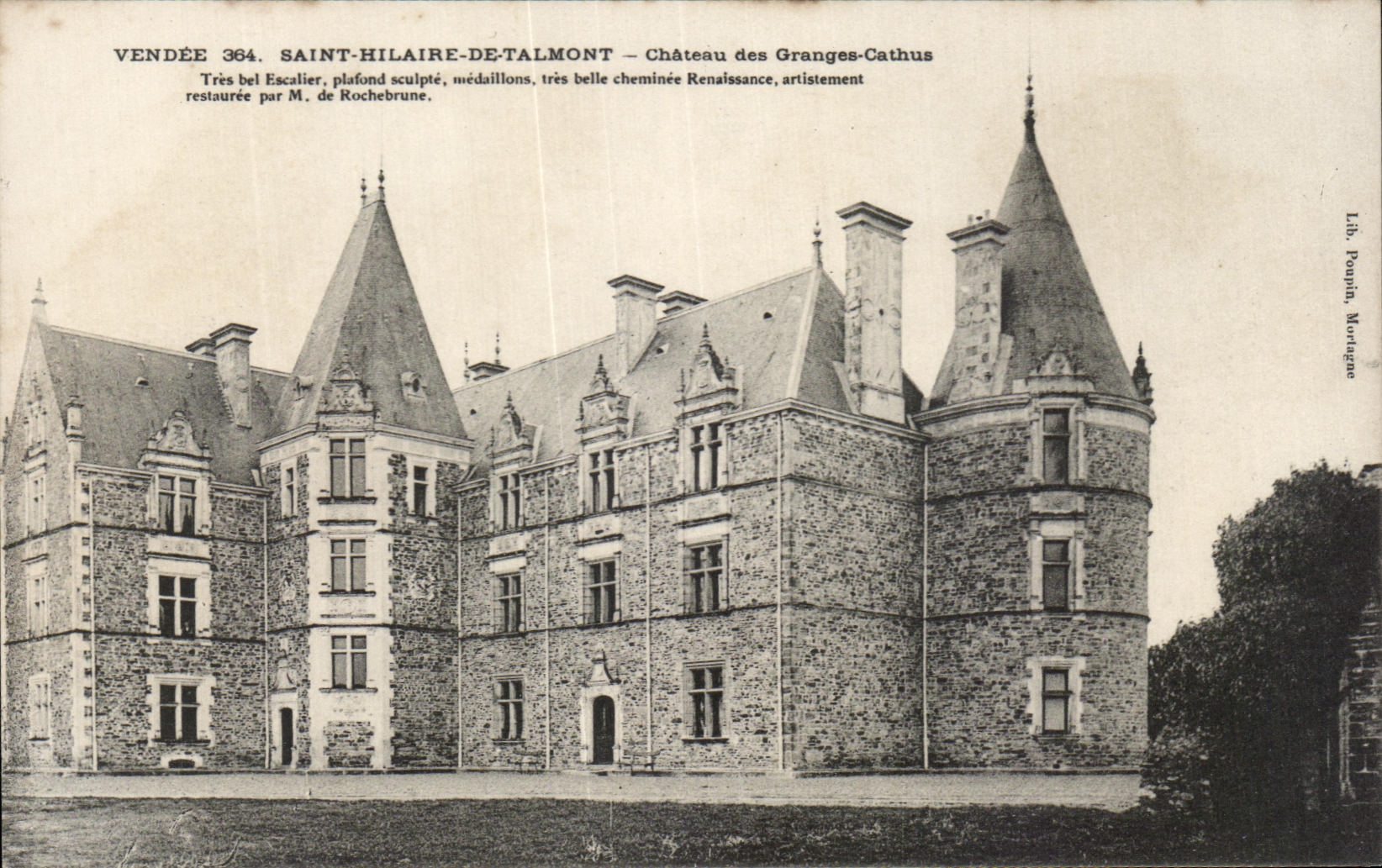 CPA Saint Hilaire De Talmont Chateau des Granges Cathus