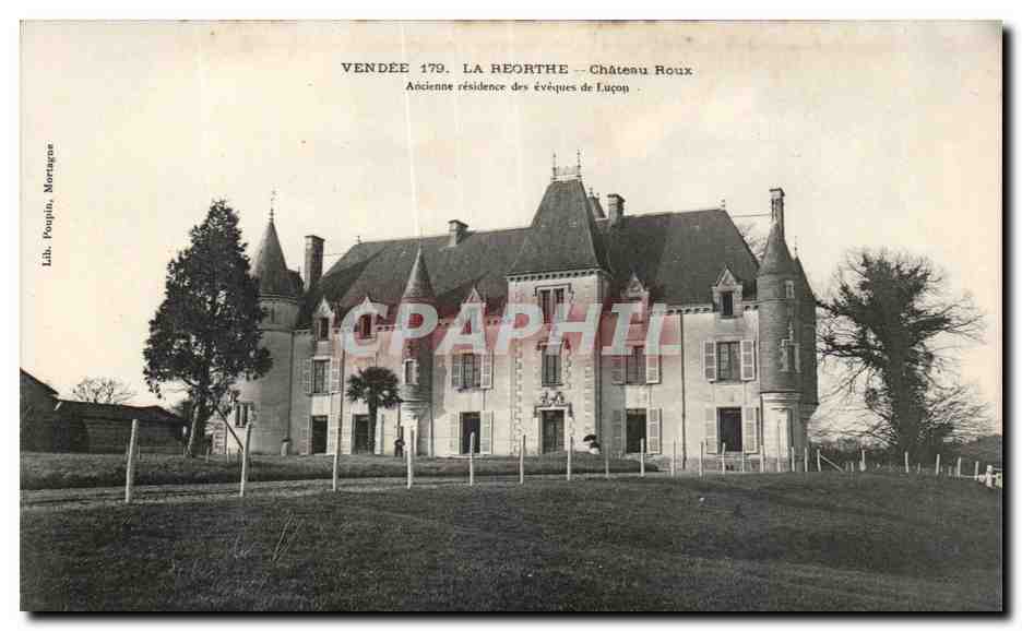 CPA La Reorthe Chateau Roux Ancienne residence des eveques de Lucon 