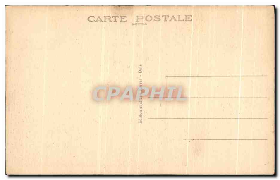 CPA Saint Claude Le Pont Suependu — Back