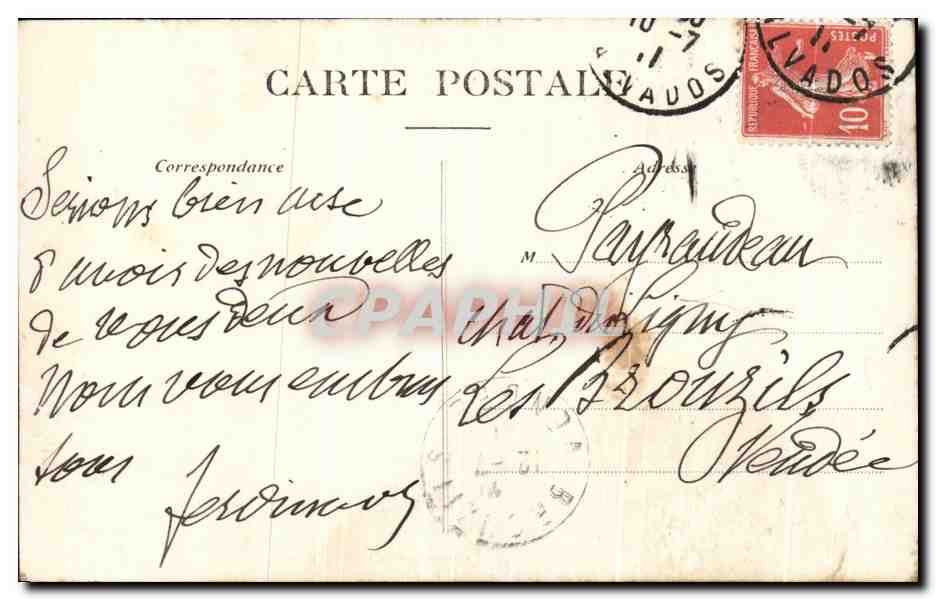 CPA Soumont St Quentin Chateau de la Breche  — Verso