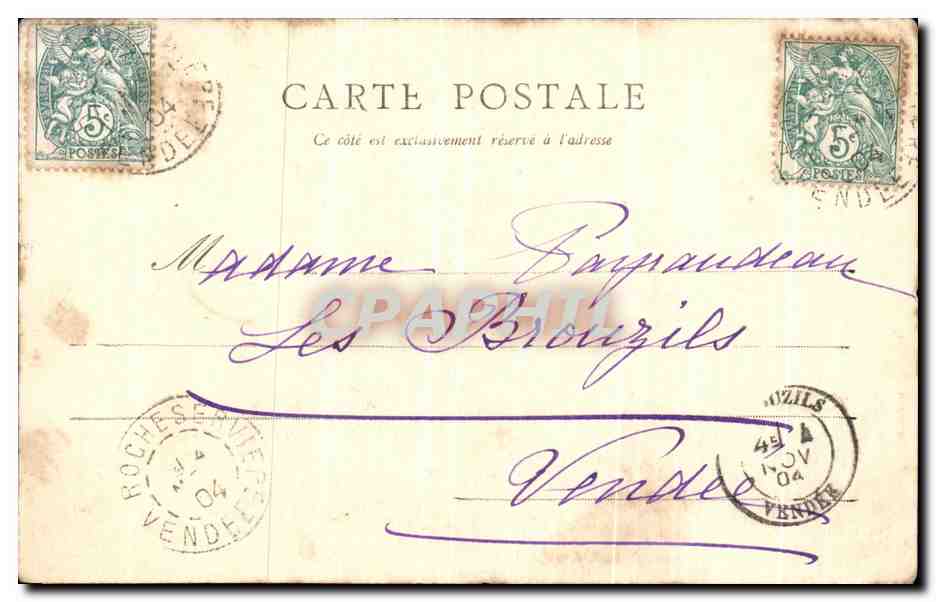 CPA Environs de Bressuire Le Chateau de la Pastelliere par Cerizait — Reverso