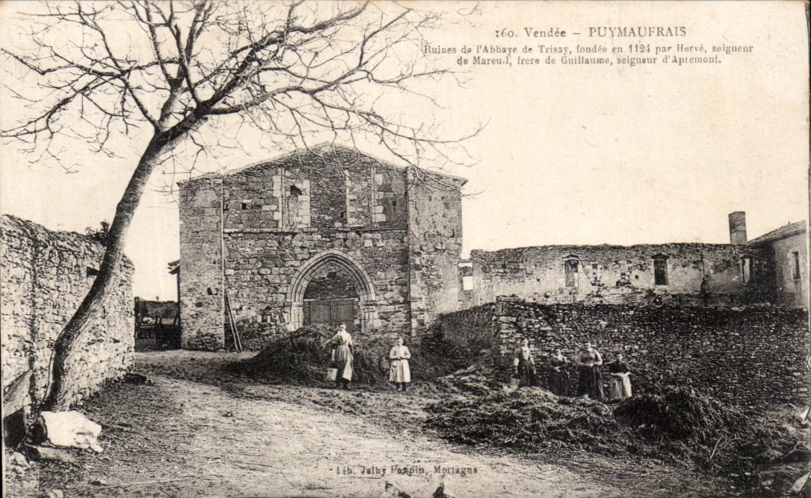 Ruines de l'Abbaye de Trissay — Vendée — Puymauffrais — Lib. Talby Porgin, Mortagne