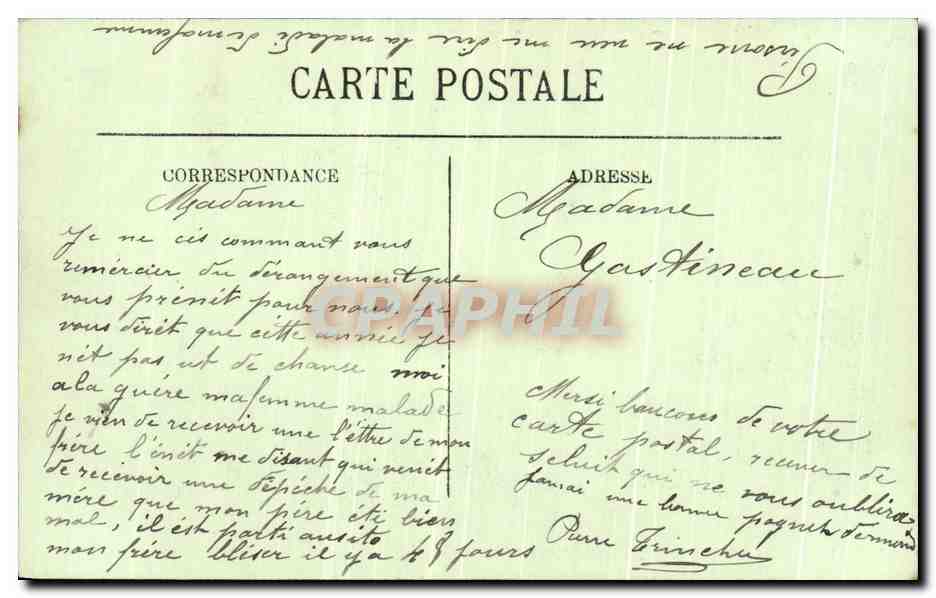 CPA Vichy Le Nouveau Parc et les Bords de L'Allier  — Verso