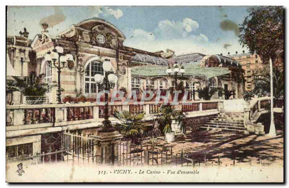 CPA Vichy Le Casino Vue D'ensemble