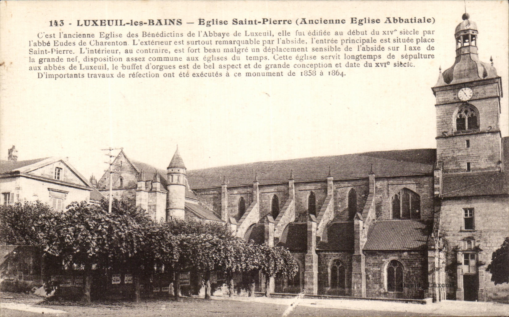 CPA Luxeuil Les Bains Eglise Saint pierre Ancienne eglise abbatiale