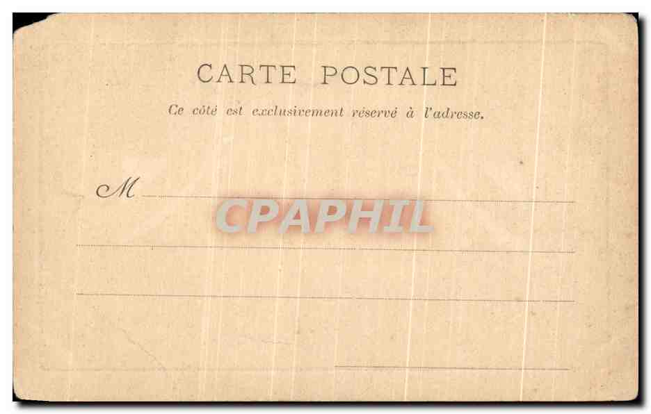 Vintage Postcard Luxeuil Les Bains Organ Pipe Buffet The Three Fishes — Back