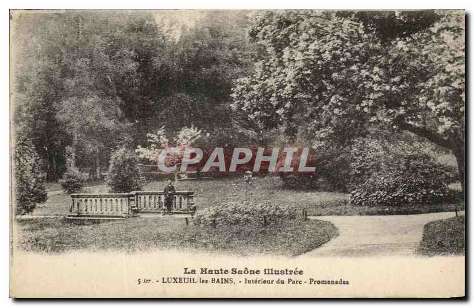 CPA Luxeuil Les Bains Interieur de Parc Promenades