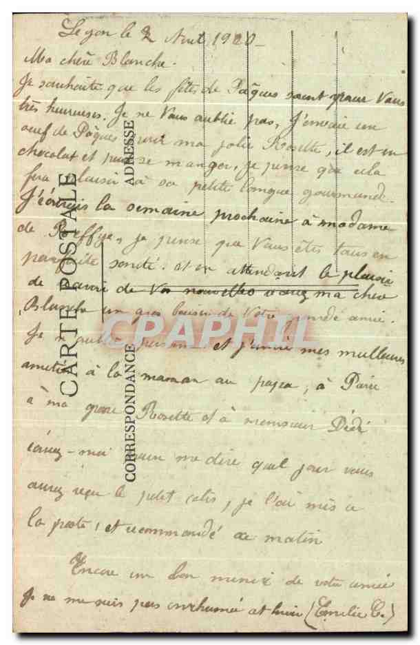 LYON — Cours du Midi et Place Carnot — éditeur anonyme, n° 5060 — Reverso
