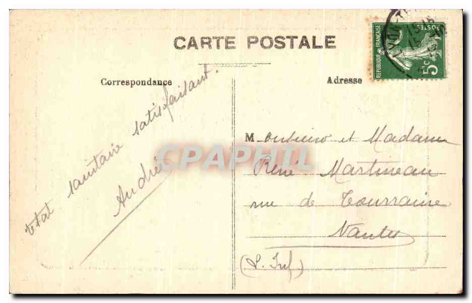 Pont du Palais de Justice et Coteau de Fourvière — Lyon — E.R. n°133 — Reverso