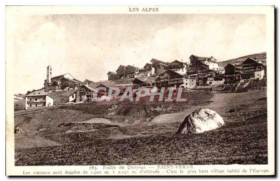 CPA Les Alpes Vallee du Quesyras Saint Veran 