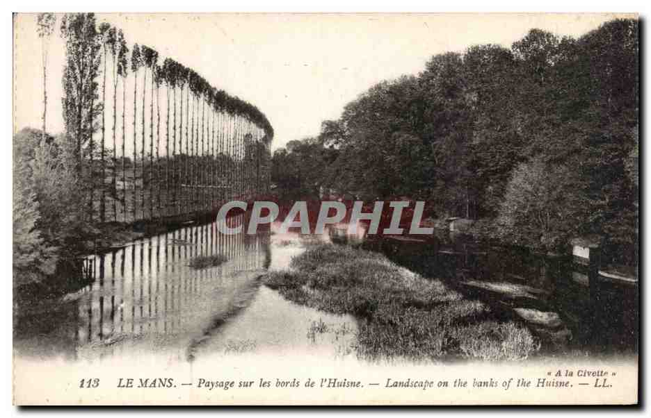 Le Mans — Paysage sur les bords de l'Huisne — LL. n°113