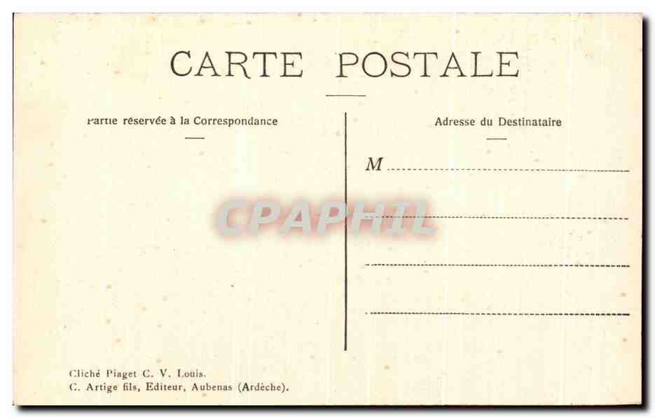 La Grave und die Meije-Kette — Die malerischen Alpen — Cliché Piaget C. V. Louis, n°124 — Rückseite