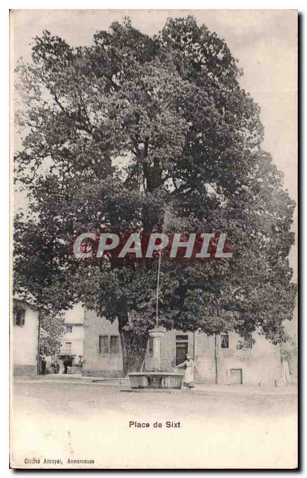 CPA Place de Sixt Arbre