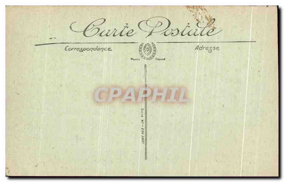 CPA Le Mans Notre Dame de la Couture et square de la Prefecture — Rückseite