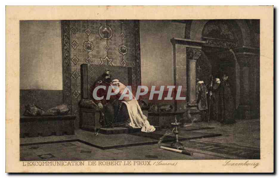 CPA L'Excommunication de Robert le Pieux Luxembourg