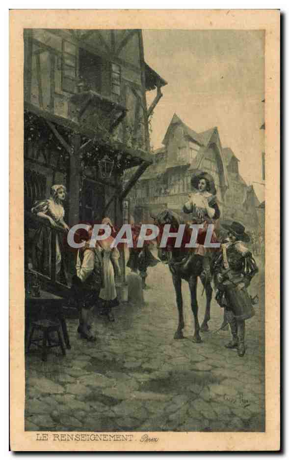 CPA Le Renseigement Perez Mousquetaire 