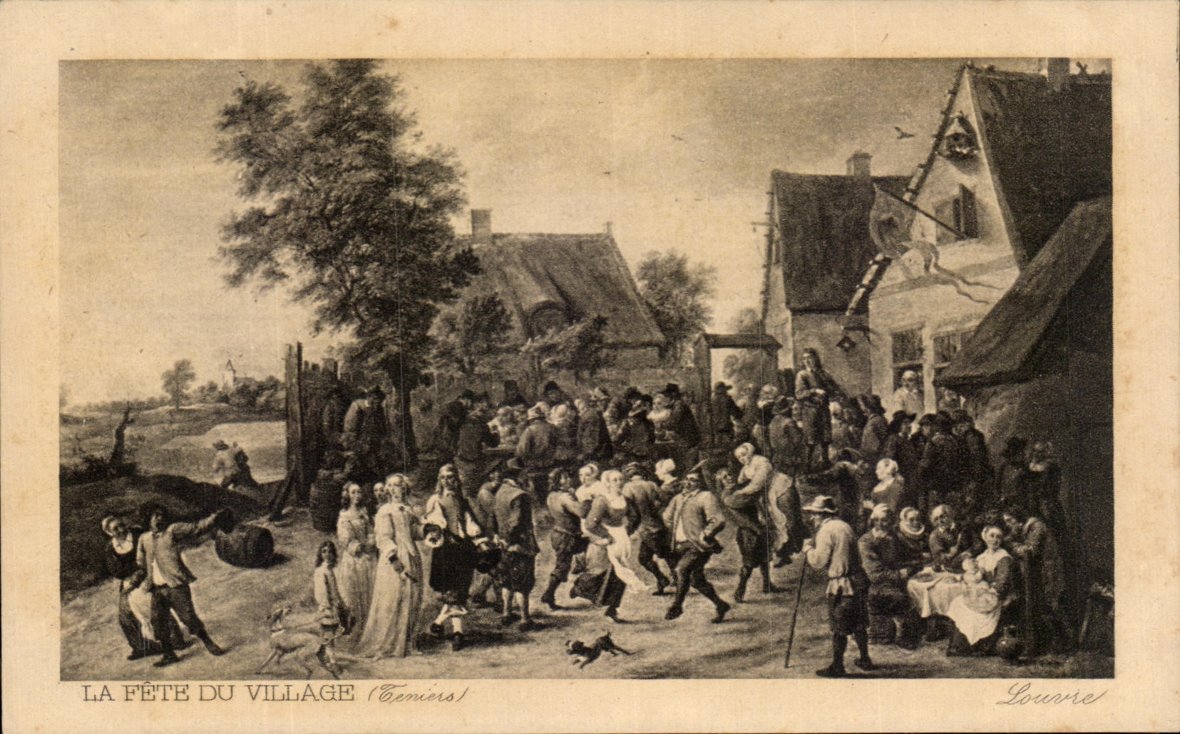 CPA La Fete du Village Teniers