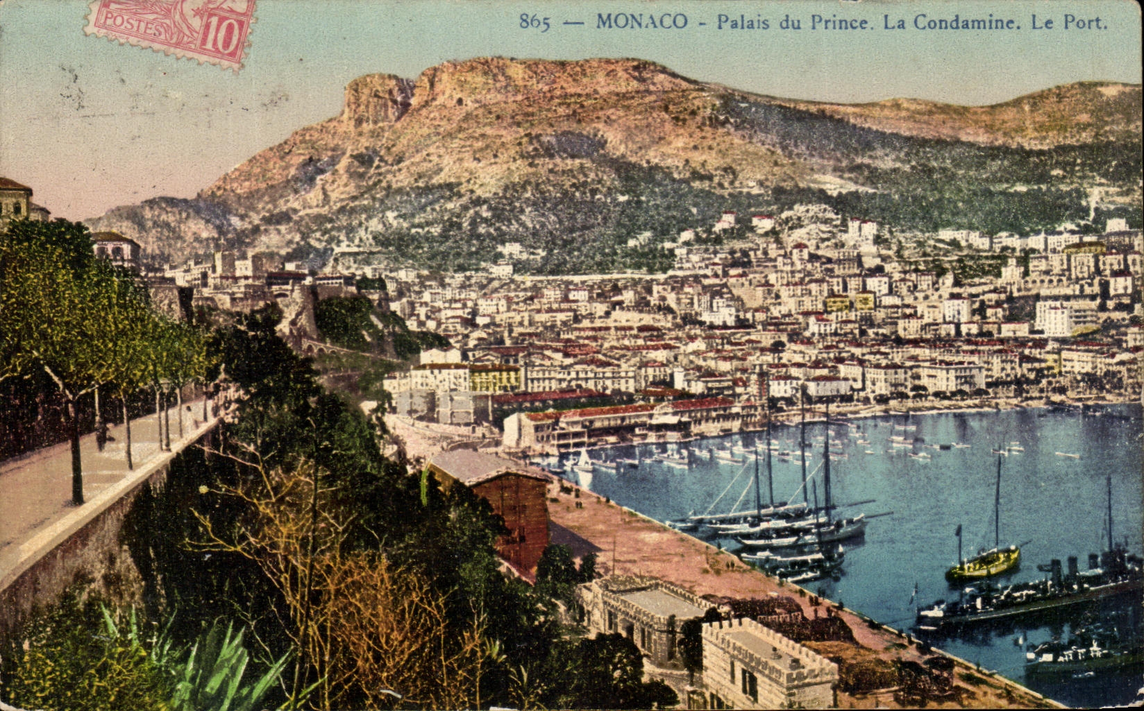 CPA Monaco Palais du Prince La Condamine Le Port Bateaux