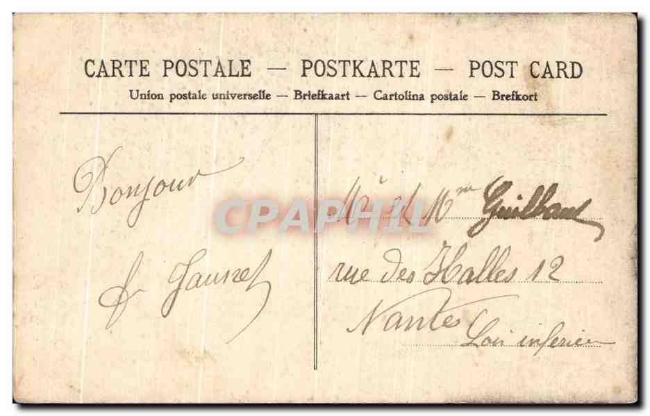 CPA Les Lilas La Mairie — Back