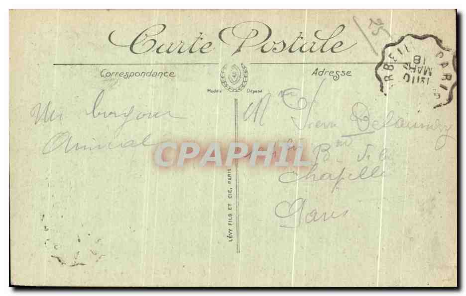 CPA Corbeil vue sur L'Essonne Lavandieres — Rückseite